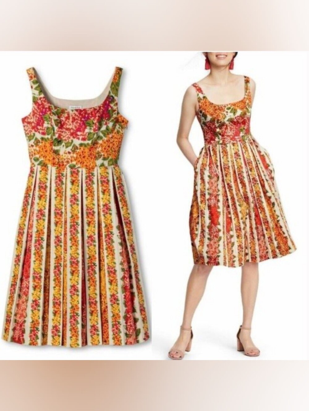 Modern 50s Floral Dress